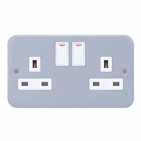 LG9098MB 2 Gang 13 Amp Socket SP – Switched