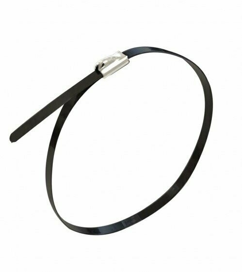 CTSSB200 4.6 x 200 S/STEEL BLACK COATED CABLE TIE
