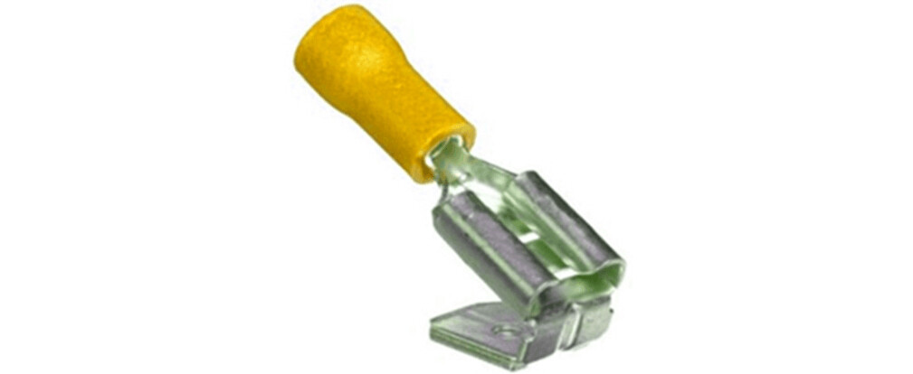 TPPY PIGGY BACK TERMINAL 6.3 YELLOW WT57
