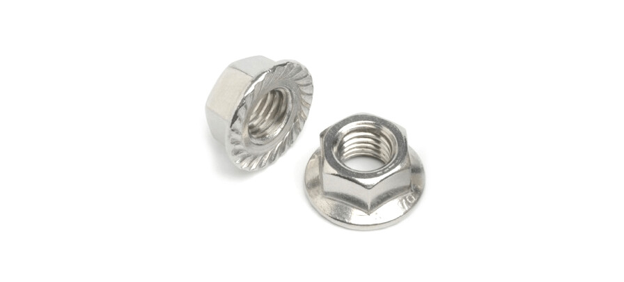 ISSN12 M12 STEEL HEX FLANGE SERRATED NUT