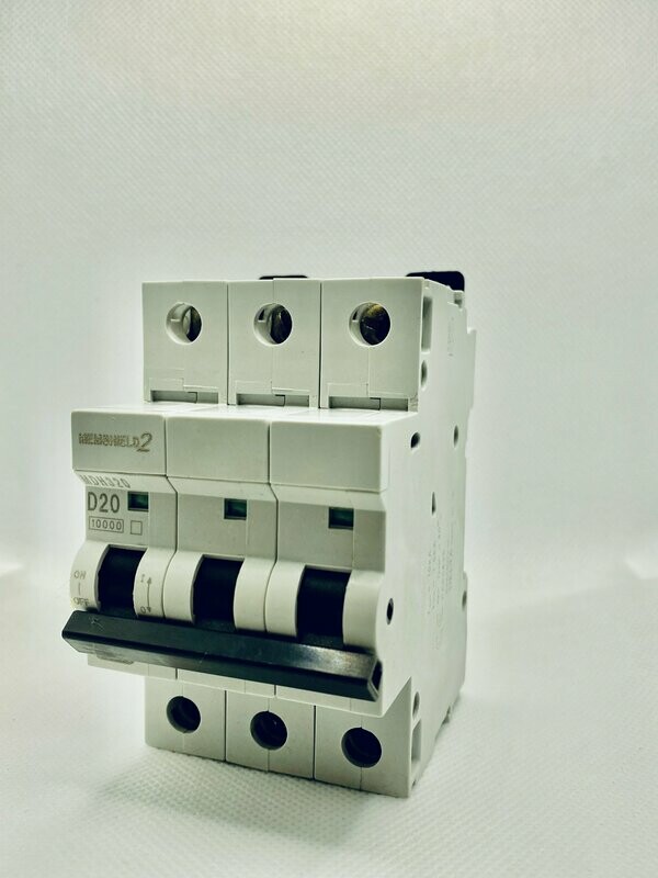 MDH320 Eaton 20A Triple Pole 10kA D Curve MCB