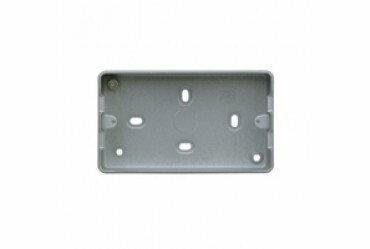 MK Grid K8892ALM Surface Pattress Metal Back Box 2 Gang