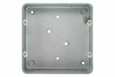 MK 893ALM Grid Flush Metal Back Box for a 6 or 8 Gang