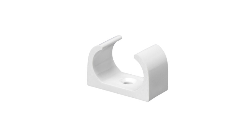 PXC20W Schneider Mita - oval spring clip saddle - for 20 mm conduit - white