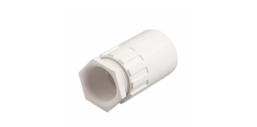 PFA25W Schneider Mita - female adaptor - for 25 mm conduit - white