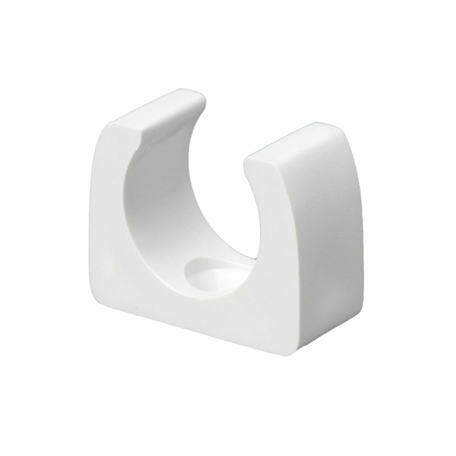CSA25W Schneider Mita - round spring clip saddle - for 25 mm conduit - white