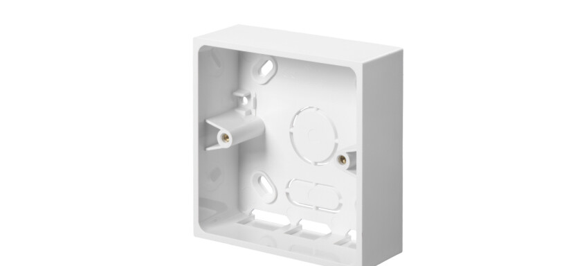 TBU321W Schneider Mita - mounting box - 1 gang - 32 mm - square corner