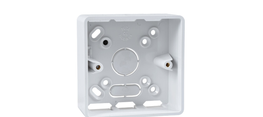 TBR322W Schneider Mita - mounting box - 2 gang - 32 mm - round corner