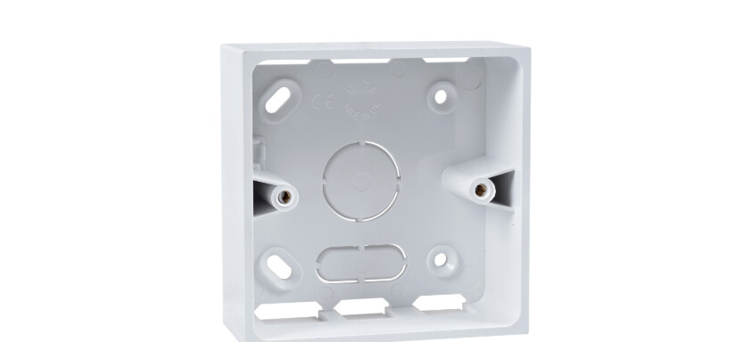 TBU322CW Schneider Mita - mounting box - 2 gang - 32 mm - square corner