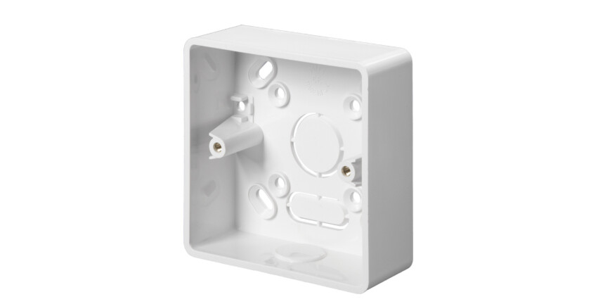 KBR321W Schneider Mita - surface mounting box - 1 gang - 32 mm - round corner - knock-out