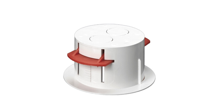 CRB2W Schneider Mita - circular dry lining box - 2 knockouts - diam 67mm