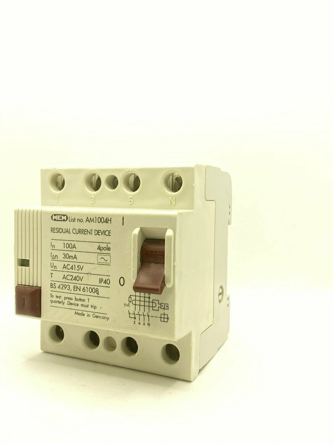 Eaton-MEM 100amp 4 Pole RCD
