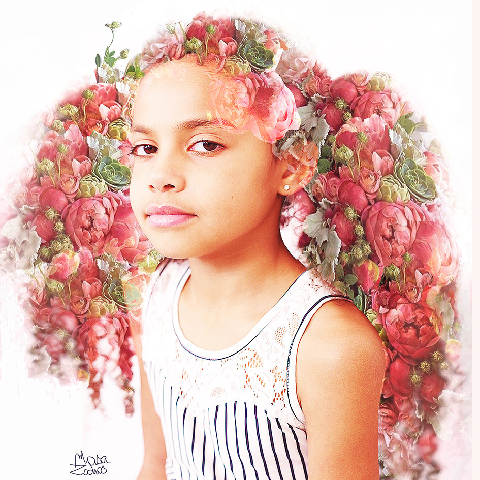 Petite Lina tirage professionnel Hahnemühle Fine art 50X50