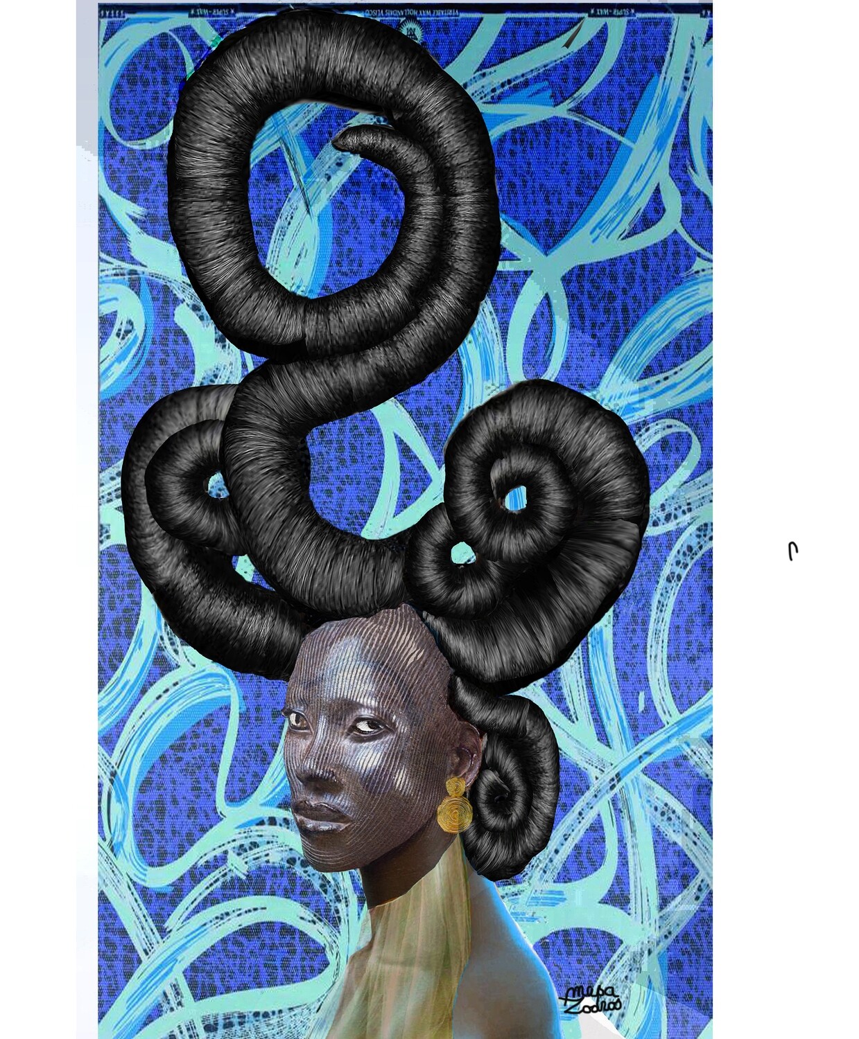 BLACK TOTEM  blue( hair)
