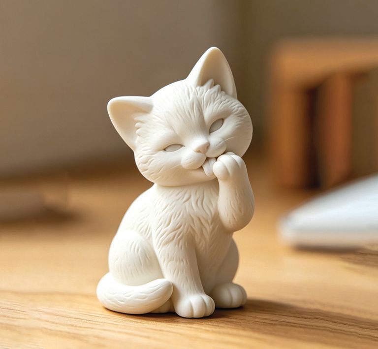 Paw Licking Cat