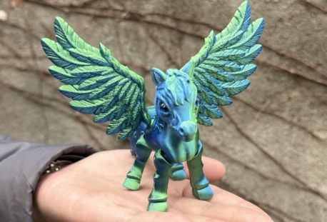 3D Printed Flying Horse – Laser Green 3D Printed Flying Horse – Laser Green