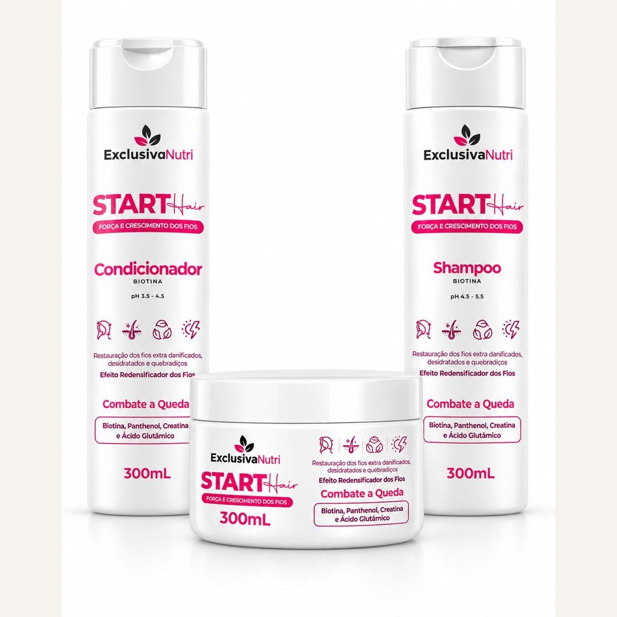 Start Hair Kit · Shampoo + Mask + Conditioner