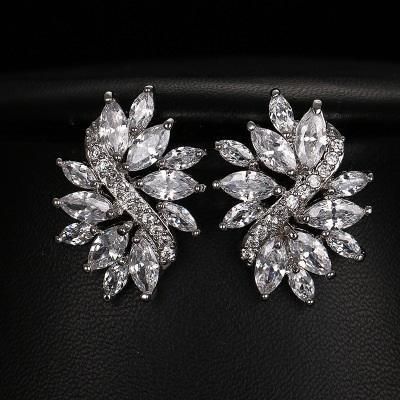 Marvelous Marquis Cut Statement Stud Earrings