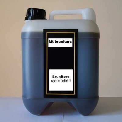 BRUNITURA BRUNITORE FREDDO PROFESSIONALE X FERRO bleck lamp 3 trivalente