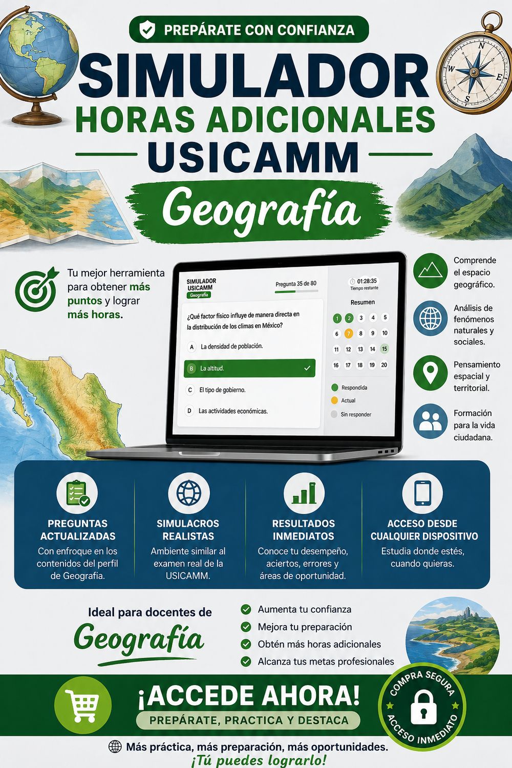Simulador USICAMM - Horas Adicionales - Geografía