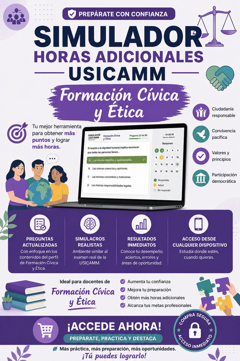 Simulador USICAMM - Horas Adicionales - Formación Cívica