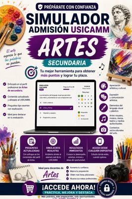 Simulador USICAMM 2026 — Admisión Artes  (Secundaria)