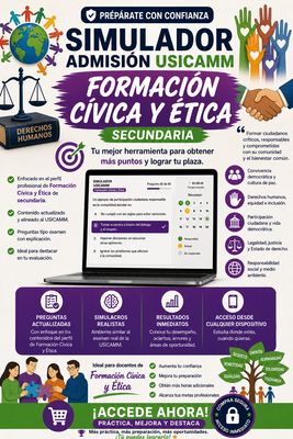 Simulador USICAMM 2026 — Admisión Formación Cívica (Secundaria)