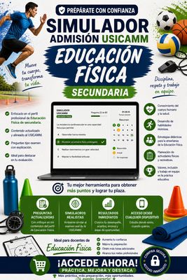 Simulador USICAMM 2026 — Admisión Educación Física (Secundaria)