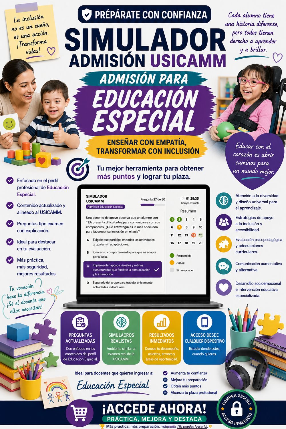 Simulador USICAMM - Admisión- Educación Especial