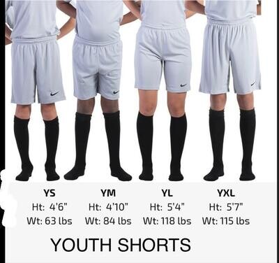 Helpful Sizing Information: Game Shorts (YOUTH, MENS AND WOMENS)
