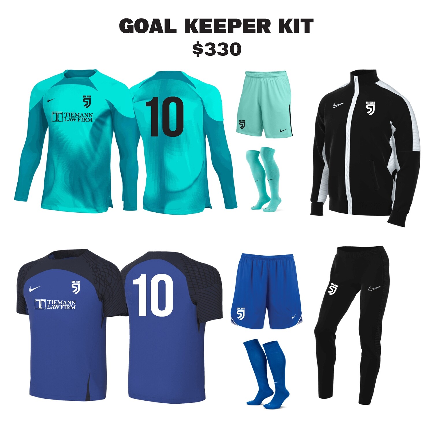 SAN JUAN Goal Keeper Uniform Kit – Store2 – Kombat Soccer