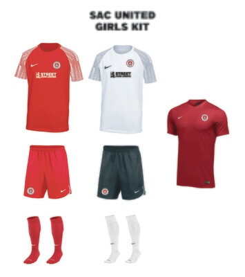 SAC UNITED GIRLS Uniform Package