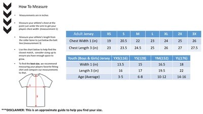 Size Chart: Hummel Game Jerseys Size Chart: Hummel Game Jerseys
