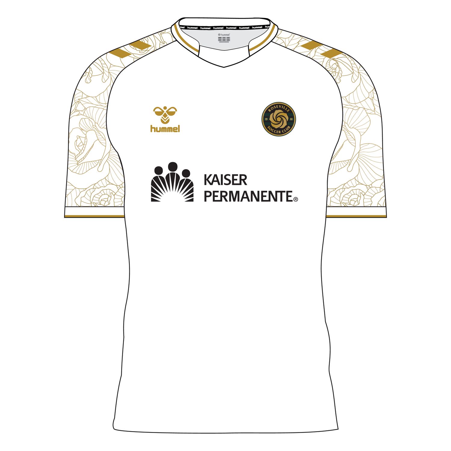 RYSC Comp. Girls White Custom Game Jersey with No Collar RYSC Comp. Girls White Custom Game Jersey with No Collar