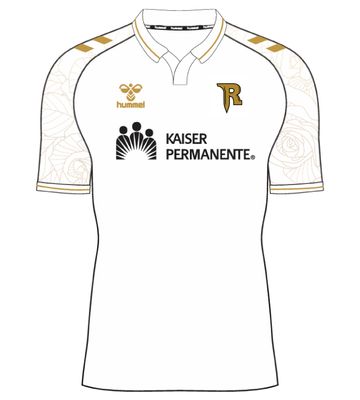 Iron Rose Boys White Custom Game Jersey with Collar Iron Rose Boys White Custom Game Jersey with Collar