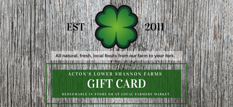 Online Gift Card (25, $50, $100, $150, $200, $250 - for use online only)