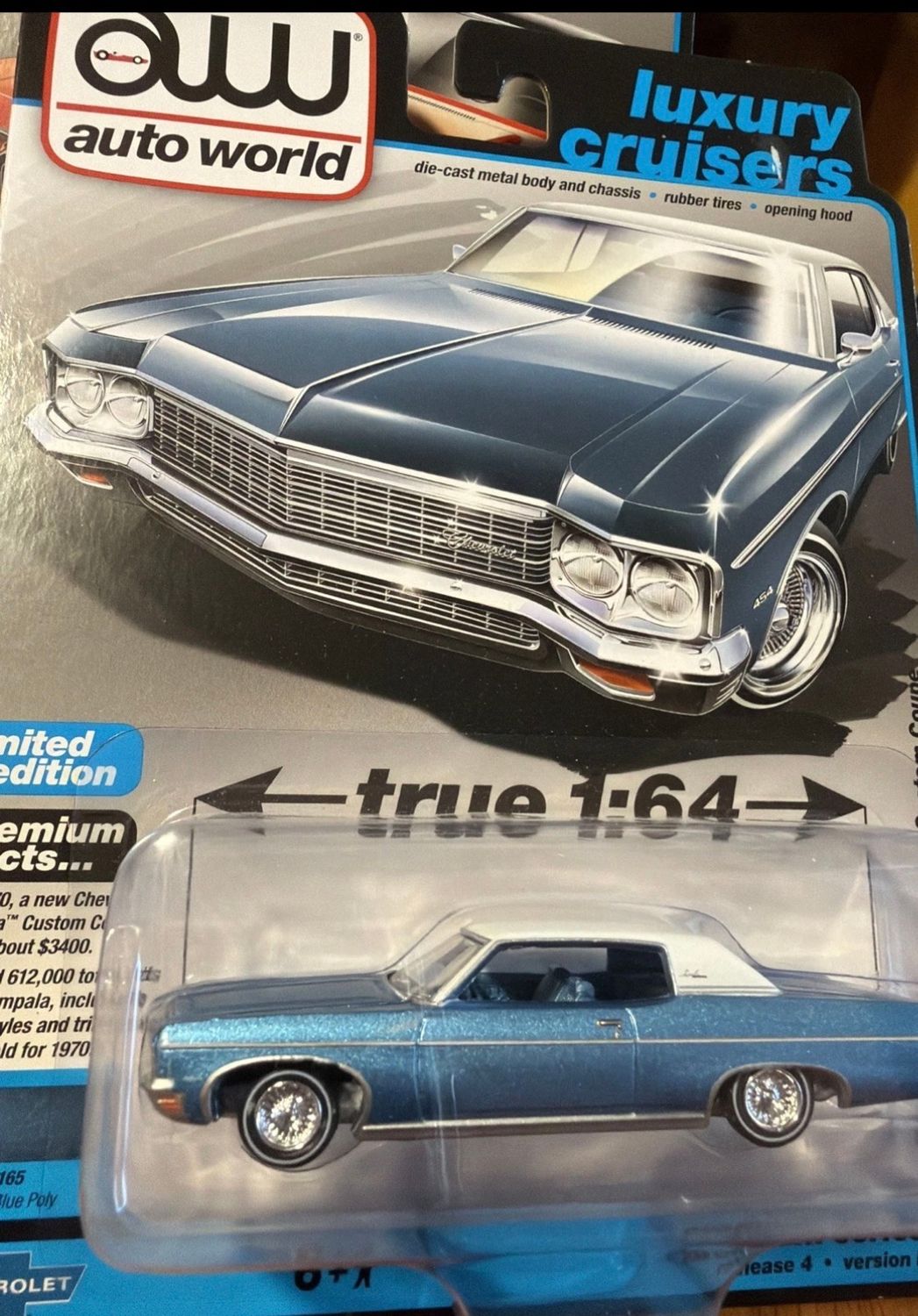 Auto World Luxury Cruisers 1970 1:64 Scale Chevy Impala Custom Coupe