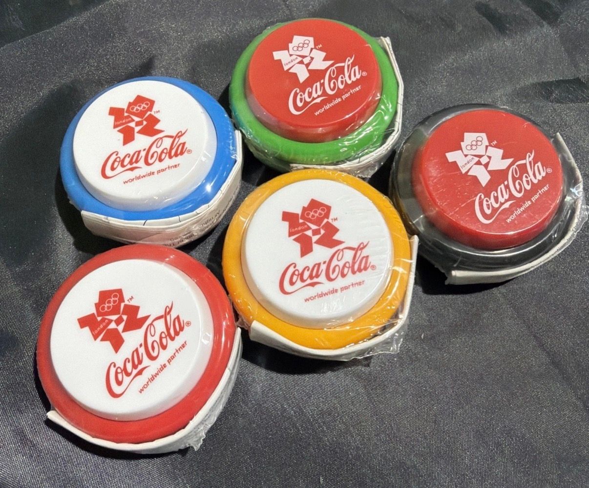 2012 Olympic coca-cola yo-yos set of 5