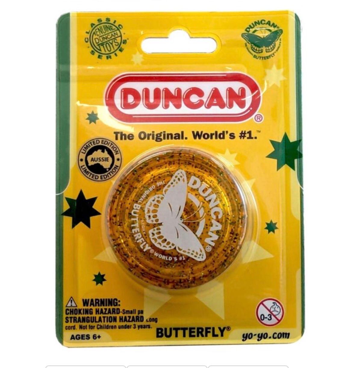2 x collectable Duncan Australian edition galaxy butterfly yo-yos