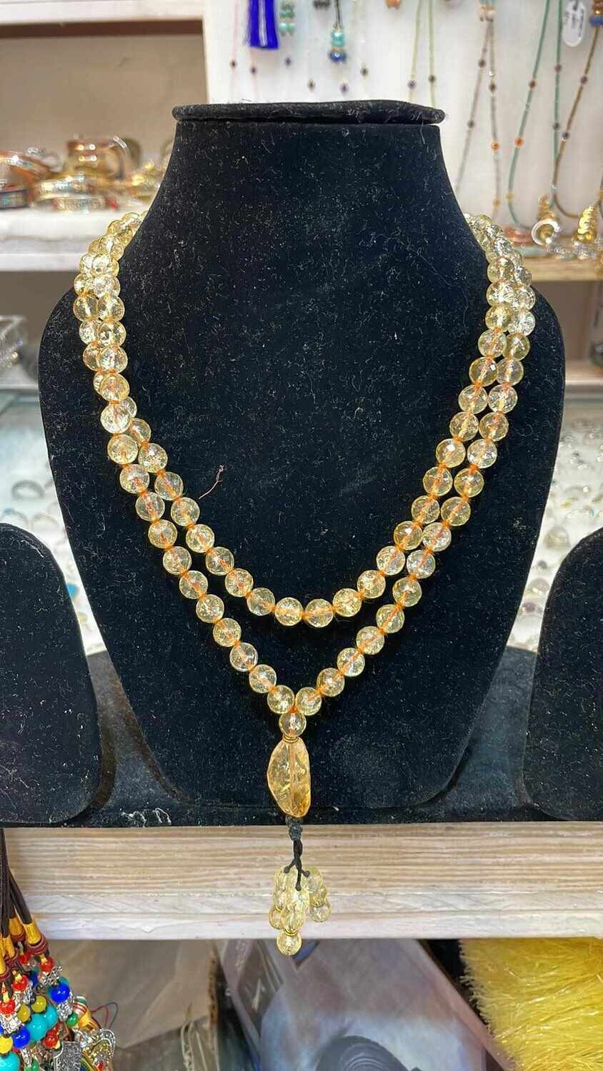 Citrine Mala Necklace