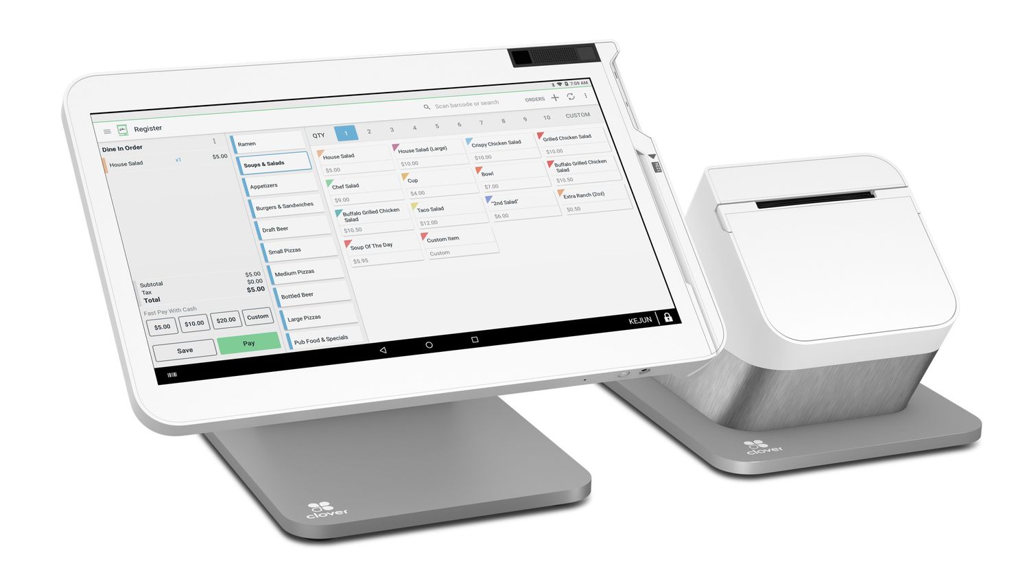 Clover Station Solo Bundle (Tablet, P500 Printer, Kit)