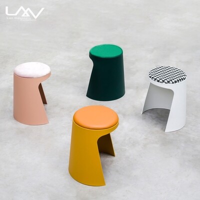 Modern Comfortable Round Seat Cheap Footstool Round folding Stool ottoman Shoe Stool Used for Home living room hotel