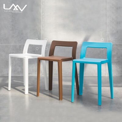 Nordic plastic PP side stackable dining chair for restaurant dining room chaise salle a manger