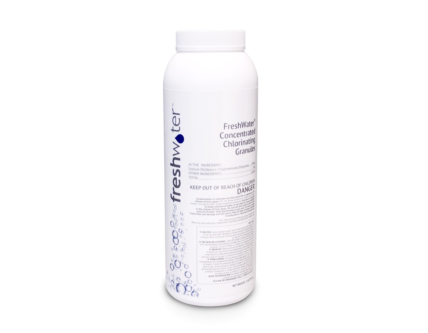 Freshwater Concentrated Chlorinating Granules, Different Sizes and Prices: 2 lbs