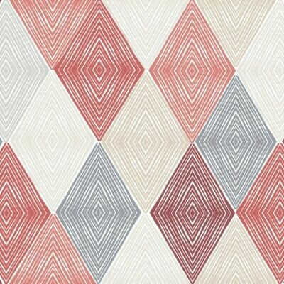 Red-Cream Diamonds - by the metre Red-Cream Diamonds - by the metre