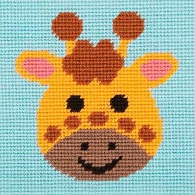 1st Kit - Needlepoint Tapestry Curious Giraffe 1st Kit - Needlepoint Tapestry Curious Giraffe