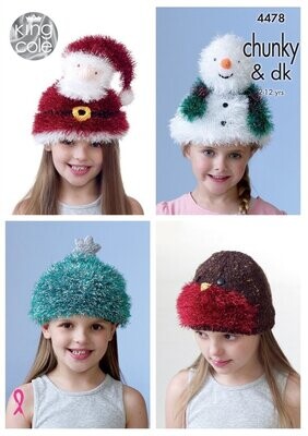King Cole Chunky & DK Pattern - 4478 King Cole Chunky & DK Pattern - 4478