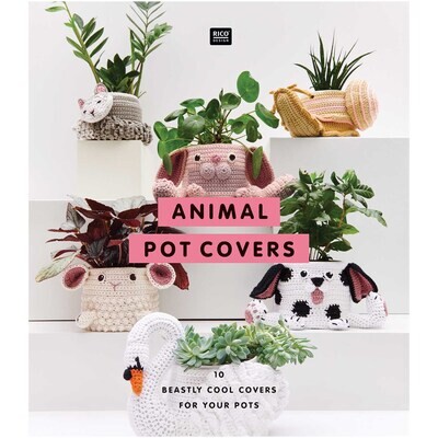 Crochet Animal Pot Covers