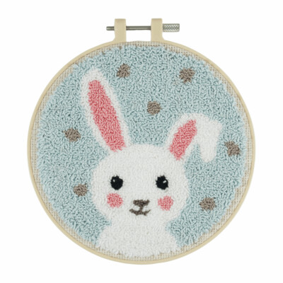 Embroidery Punch Needle Bunny