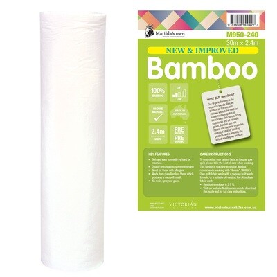 Bamboo Wadding - Bulk 30m Roll